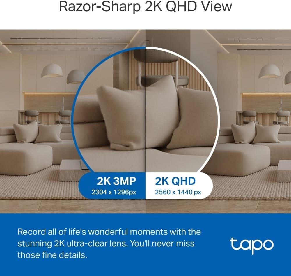 دوربین نظارتی TP-Link Tapo چرخشی Wi-Fi با دید 360° و تشخیص هوشمند مدل C220 دوربین نظارتی TP-Link Tapo چرخشی Wi-Fi با دید 360° و تشخیص هوشمند مدل C220