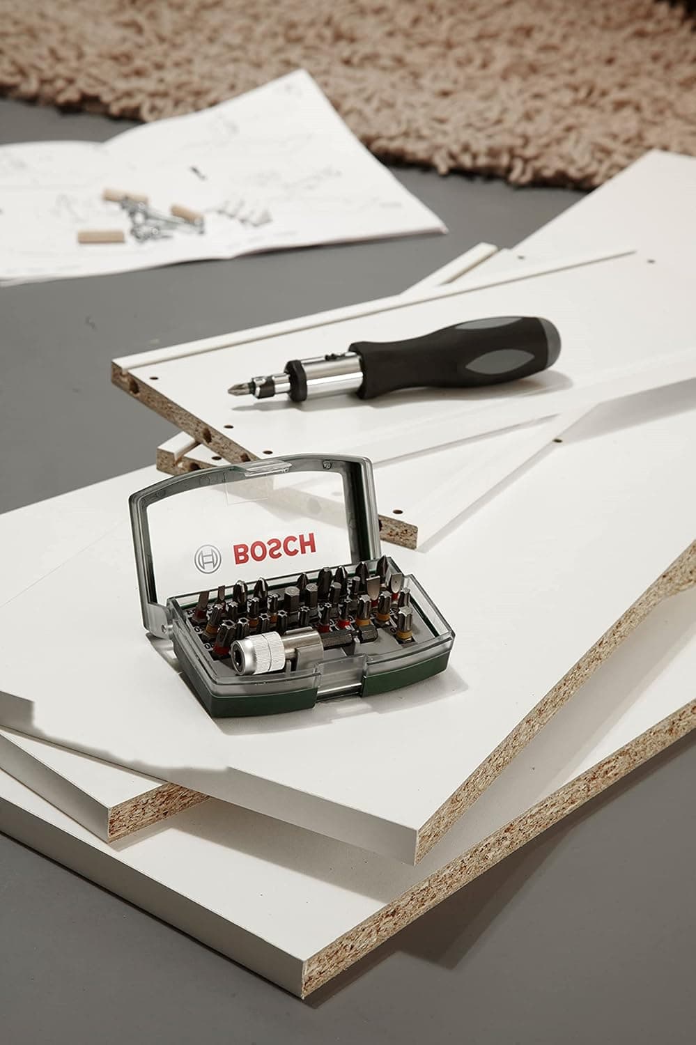 مجموعه بیت پیچگوشتی Bosch ترکیبی با بیتهای رنگبندیشده مدل 2607017063 مجموعه بیت پیچگوشتی Bosch ترکیبی با بیتهای رنگبندیشده مدل 2607017063