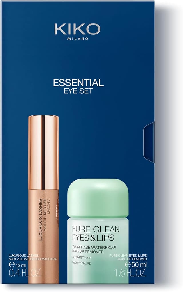 ست آرایش چشم Kiko Milano شامل ریمل حالتدهنده مژه و پاککننده دوفاز مینی مشکی ست آرایش چشم Kiko Milano شامل ریمل حالتدهنده مژه و پاککننده دوفاز مینی مشکی