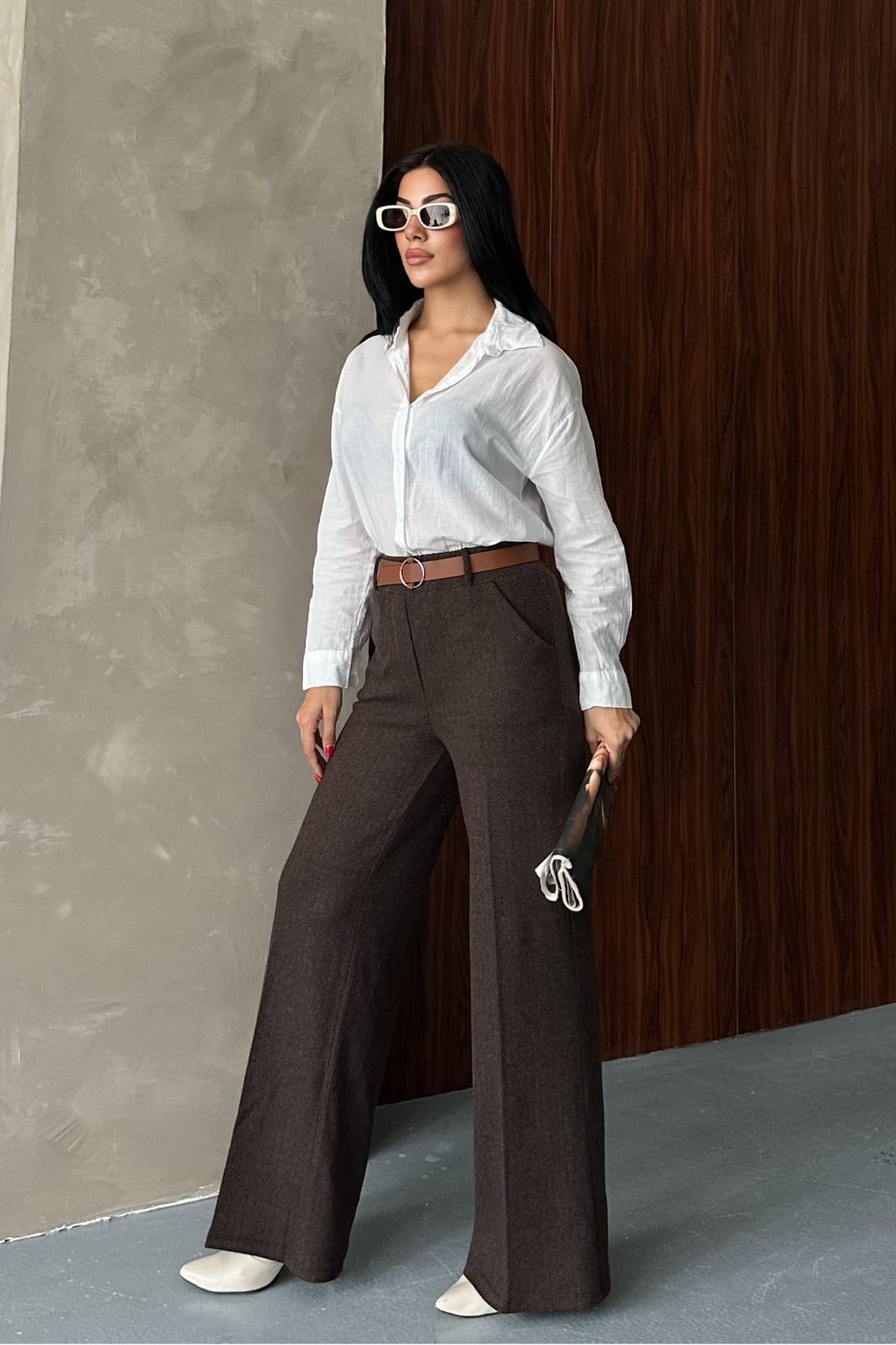 شلوار زنانه macharel jeans طرحدار پاچه گشاد Palazzo شلوار زنانه macharel jeans طرحدار پاچه گشاد Palazzo