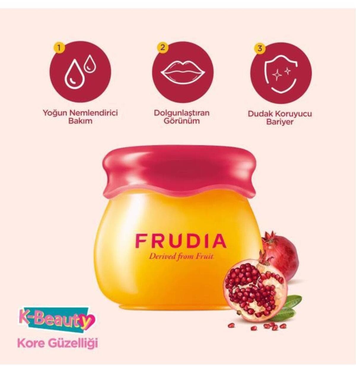 بالم لب مرطوبکننده Frudia انار 10G بالم لب مرطوبکننده Frudia انار 10G