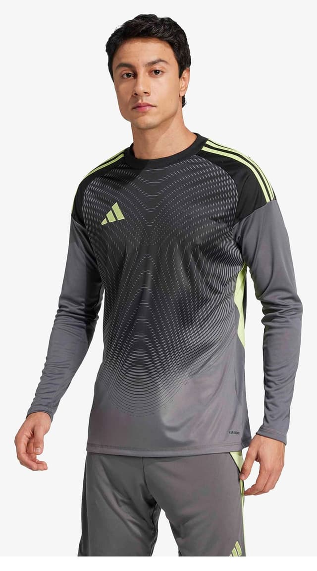 پیراهن فوتبال مردانه adidas دروازهبان آستین بلند خاکستری مدل Tiro 25 Competition پیراهن فوتبال مردانه adidas دروازهبان آستین بلند خاکستری مدل Tiro 25 Competition