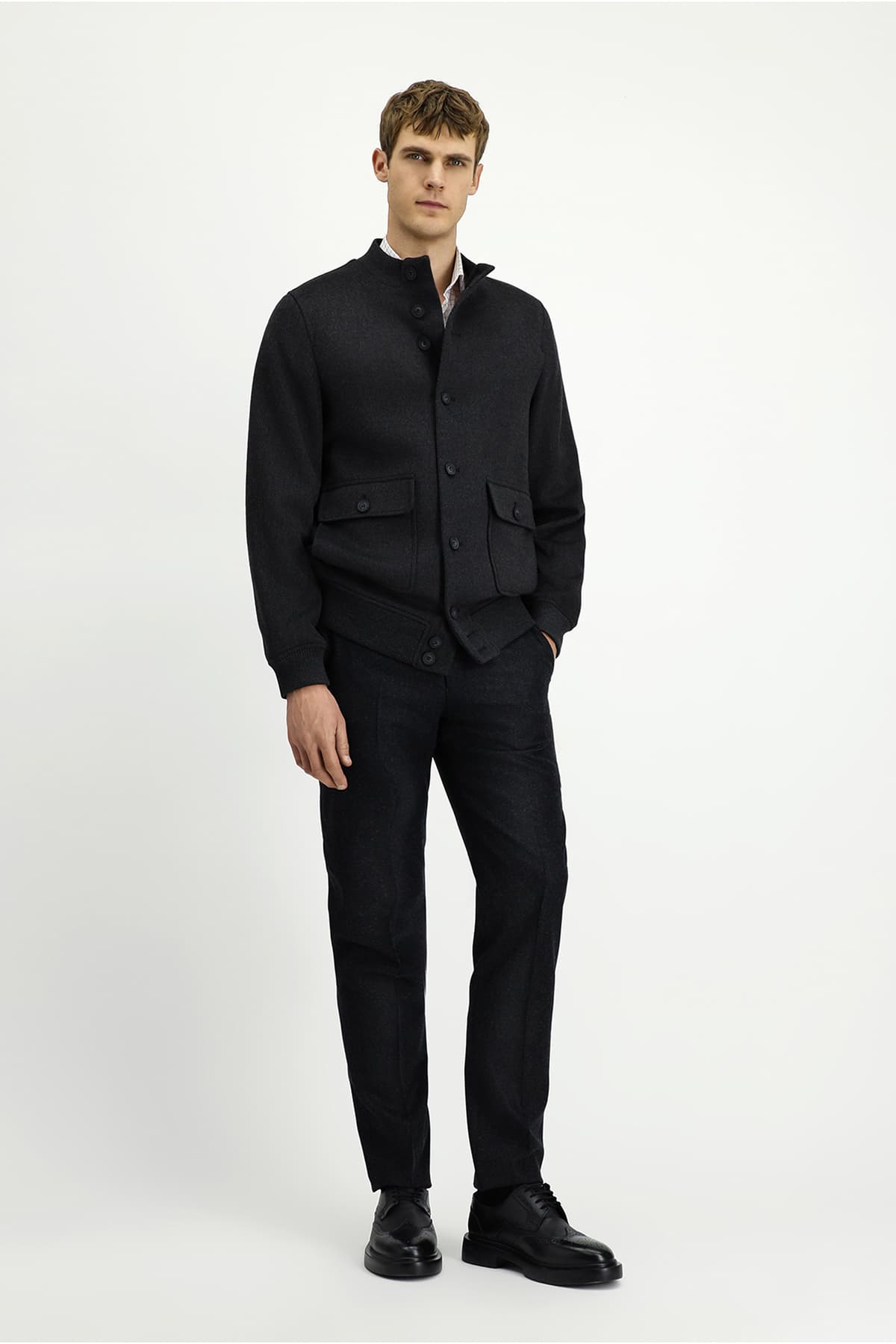 کت بامبر مردانه Kiğılı Slim Fit یقه ایستاده کت بامبر مردانه Kiğılı Slim Fit یقه ایستاده