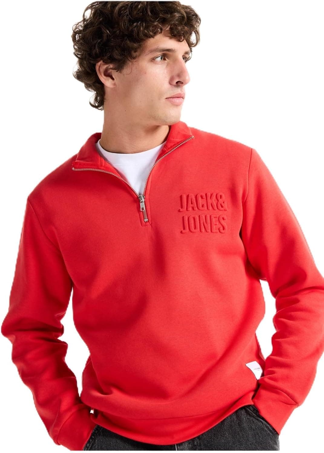 سوئیشرت مردانه JACK & JONES یقه ایستاده مدل 5003317735 سوئیشرت مردانه JACK & JONES یقه ایستاده مدل 5003317735