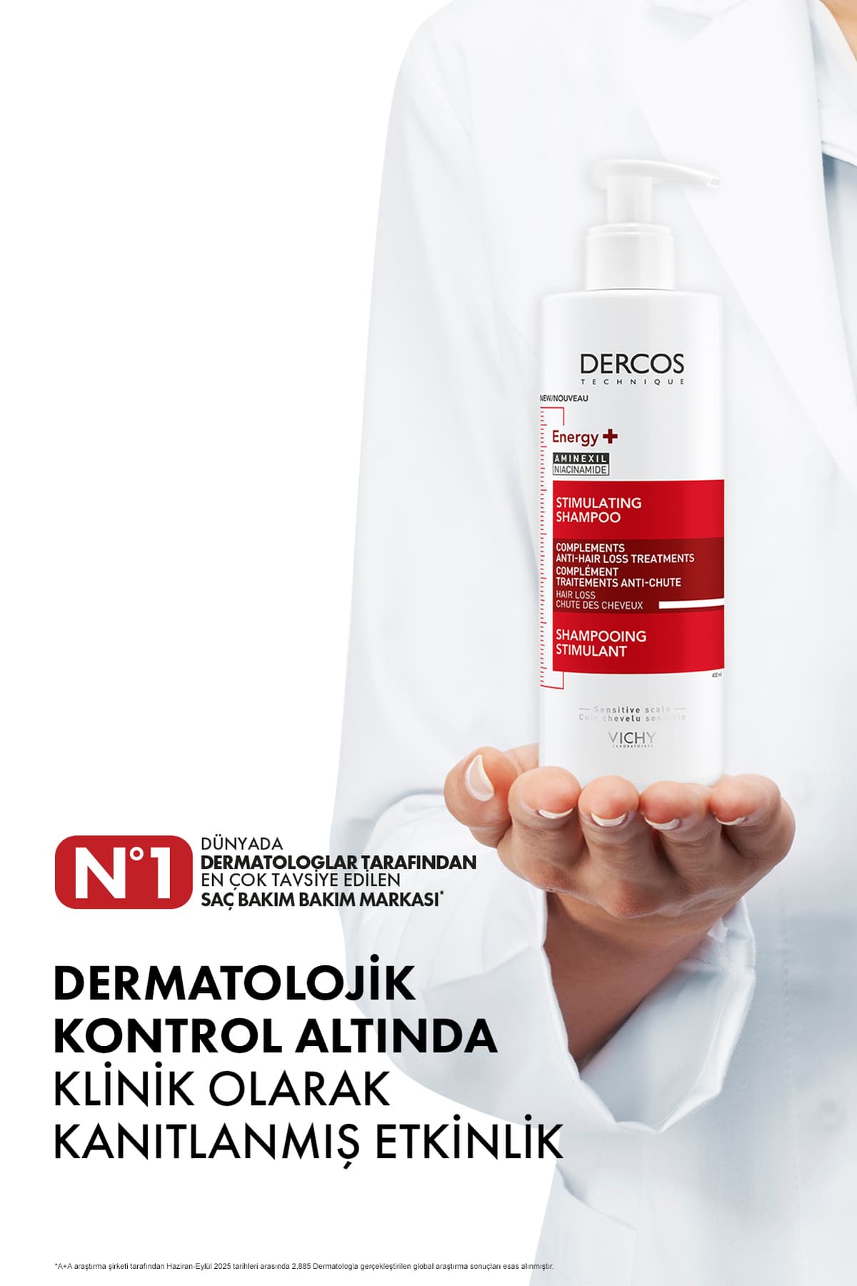 شامپو ضدریزش ناشی از شکنندگی حاوی نیاسینامید Vichy Dercos Energisant ENERGY+ 400 ml شامپو ضدریزش ناشی از شکنندگی حاوی نیاسینامید Vichy Dercos Energisant ENERGY+ 400 ml