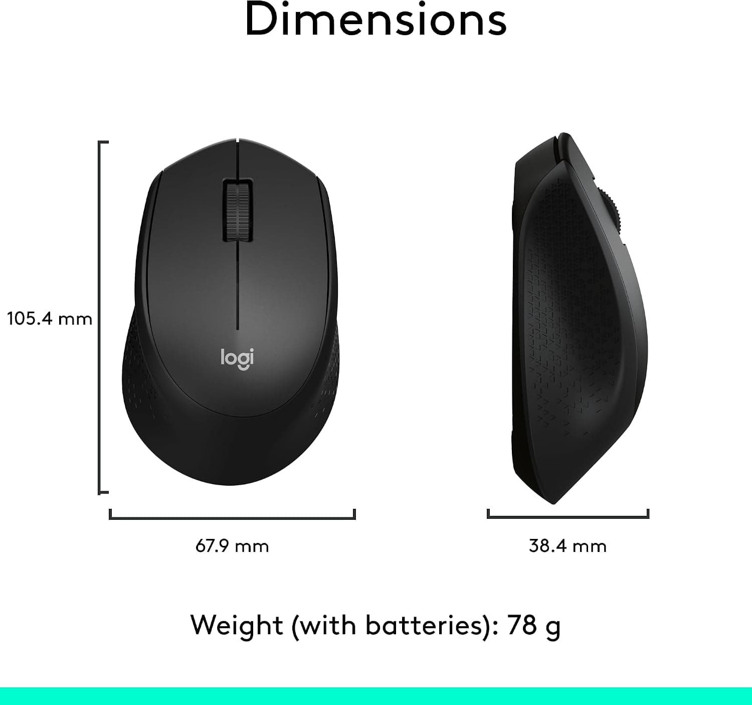 ماوس بیسیم Logitech با گیرنده USB Nano مشکی مدل M280 ماوس بیسیم Logitech با گیرنده USB Nano مشکی مدل M280