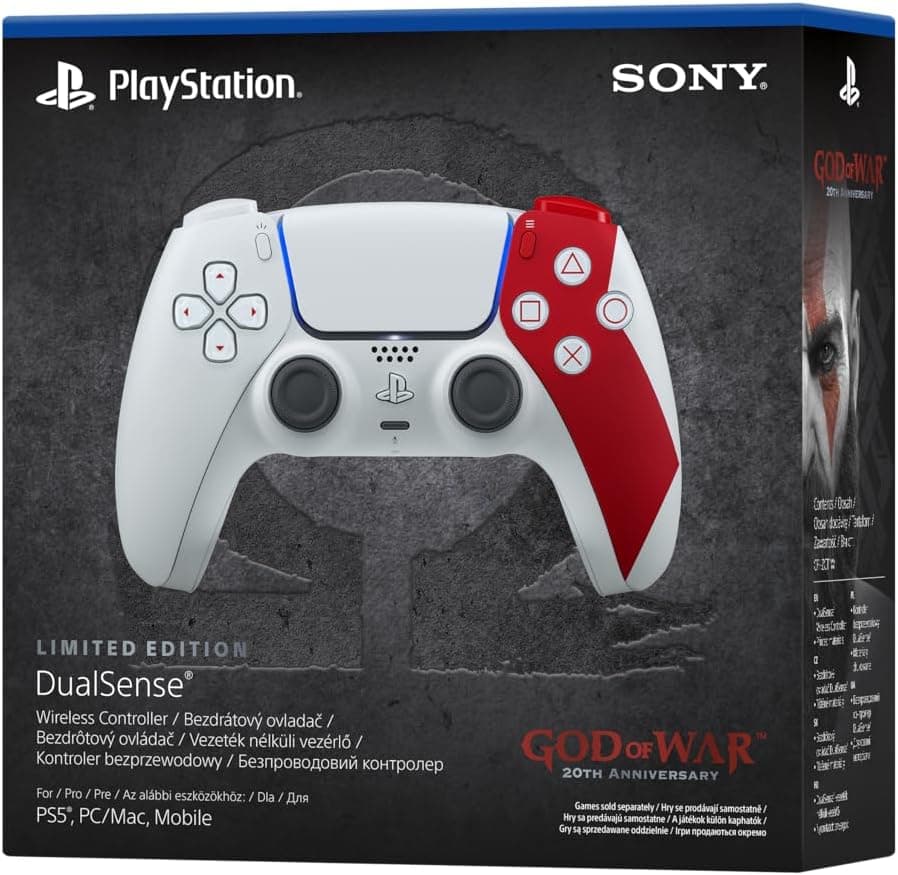 کنترلر بیسیم PlayStation 5 DualSense God of War بیستمین سالگرد محدود نسخه امارات کنترلر بیسیم PlayStation 5 DualSense God of War بیستمین سالگرد محدود نسخه امارات