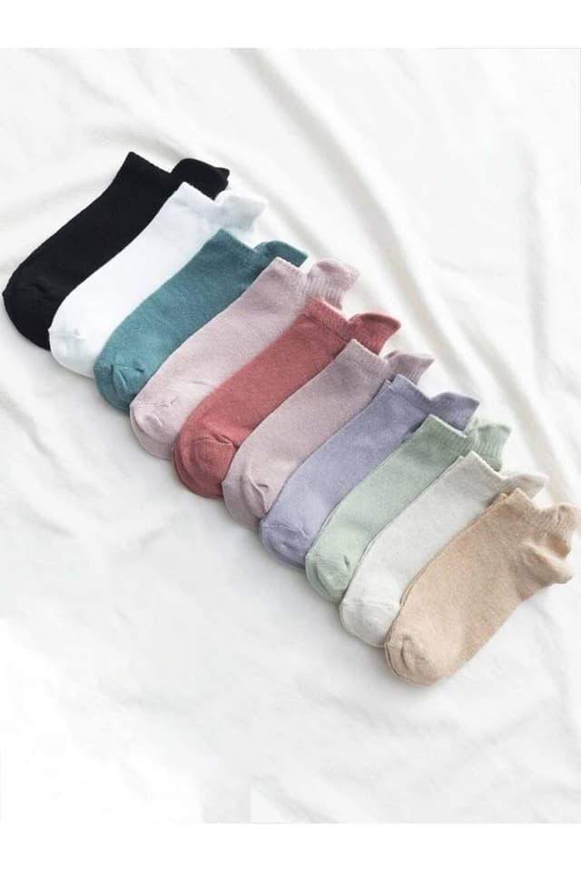 جوراب ورزشی مچی یونیسکس Sky Socks نرم رنگی بسته ۱۰ عددی اقتصادی جوراب ورزشی مچی یونیسکس Sky Socks نرم رنگی بسته ۱۰ عددی اقتصادی