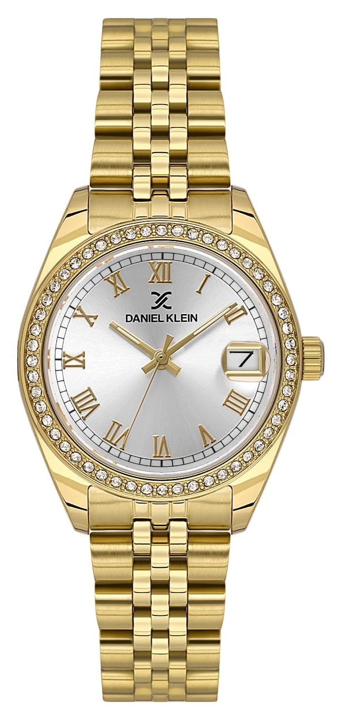 ساعت مچی زنانه Daniel Klein طلایی تقویمدار 32.5 mm ساعت مچی زنانه Daniel Klein طلایی تقویمدار 32.5 mm