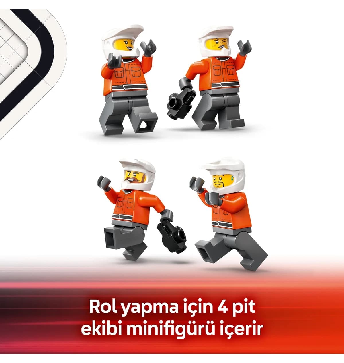 لگو City مدل 60443 ماشین Ferrari F1 و تیم Pit Stop لگو City مدل 60443 ماشین Ferrari F1 و تیم Pit Stop