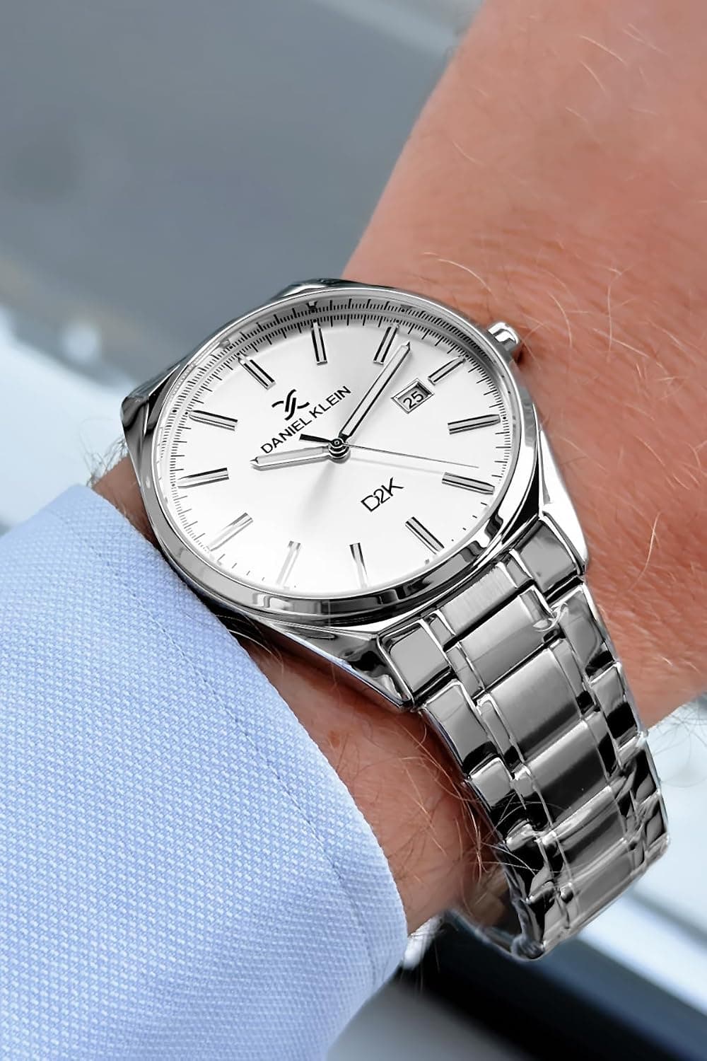 ساعت مردانه Daniel Klein ضدآب 3 ATM بند فولادی نقرهای مدل DKE2056C6 ساعت مردانه Daniel Klein ضدآب 3 ATM بند فولادی نقرهای مدل DKE2056C6