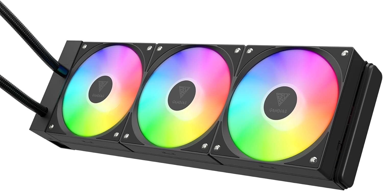 خنککننده مایع پردازنده GAMDIAS با نمایشگر دیجیتال، 360mm، ARGB و 3 فن مدل E4-360 خنککننده مایع پردازنده GAMDIAS با نمایشگر دیجیتال، 360mm، ARGB و 3 فن مدل E4-360