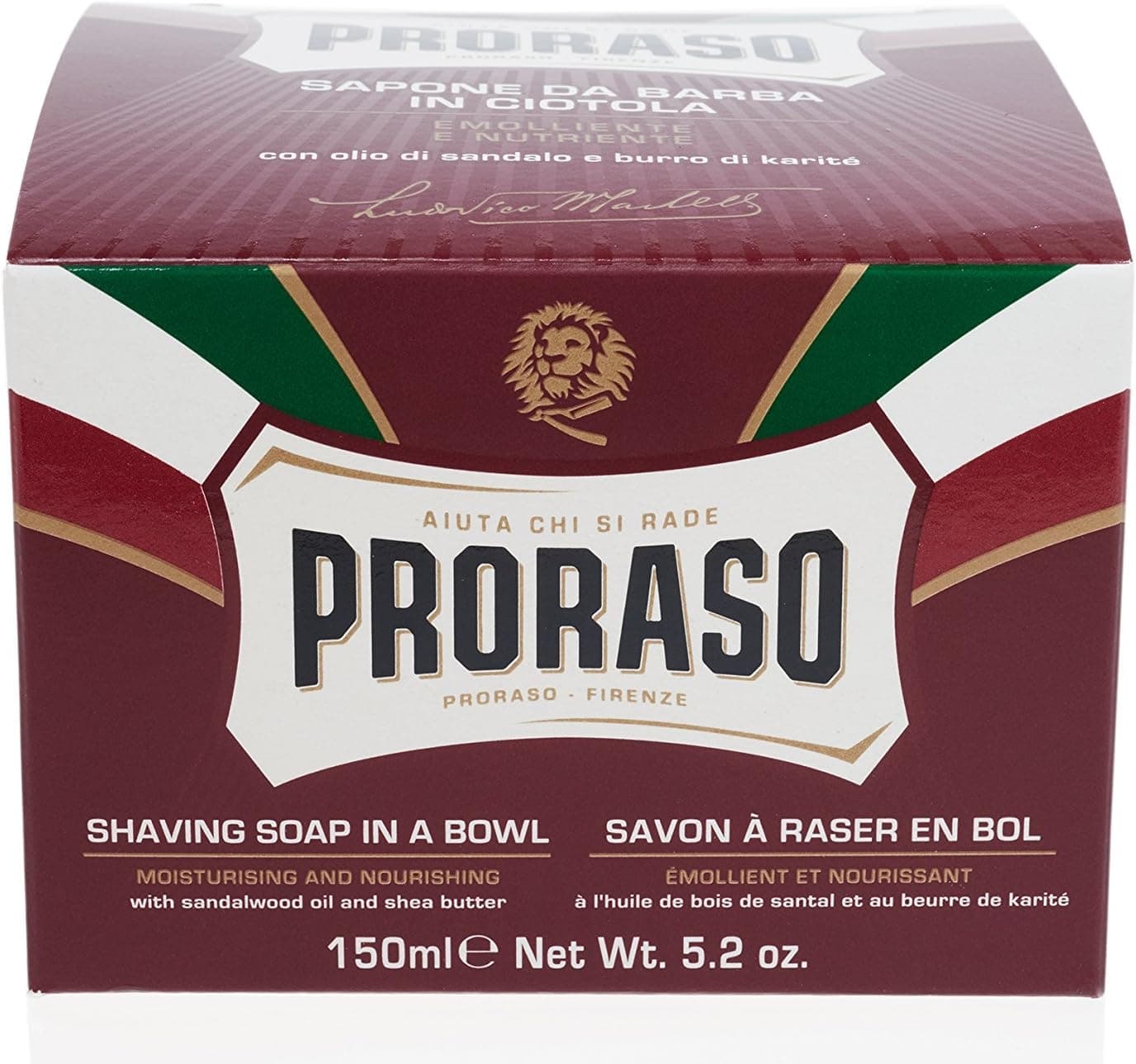 صابون اصلاح مردانه Proraso در کاسه قرمز 150 ml صابون اصلاح مردانه Proraso در کاسه قرمز 150 ml