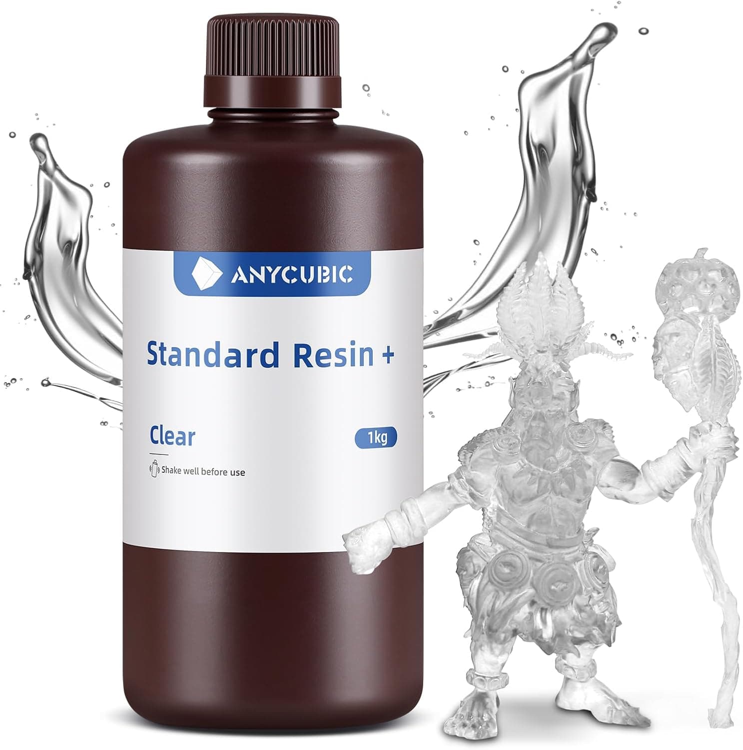 رزین استاندارد پرینتر سه بعدی ANYCUBIC 405nm کیورینگ سریع UV شفاف 1000g رزین استاندارد پرینتر سه بعدی ANYCUBIC 405nm کیورینگ سریع UV شفاف 1000g