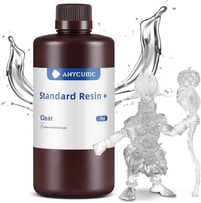 رزین استاندارد پرینتر سه بعدی ANYCUBIC 405nm کیورینگ سریع UV شفاف 1000g رزین استاندارد پرینتر سه بعدی ANYCUBIC 405nm کیورینگ سریع UV شفاف 1000g