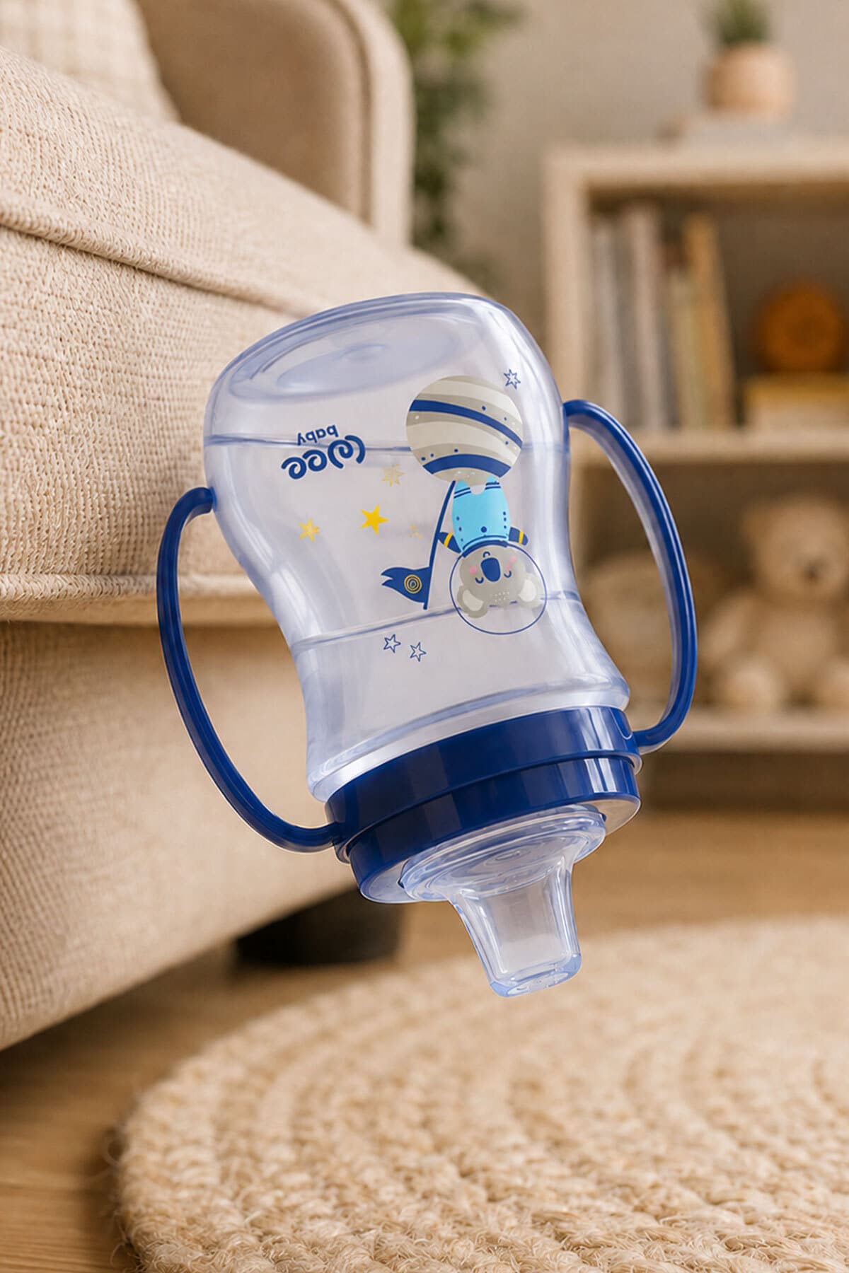 لیوان آموزشی دستهدار بچه Wee Baby Galaxy 250ml 6+ ماه آبی لیوان آموزشی دستهدار بچه Wee Baby Galaxy 250ml 6+ ماه آبی