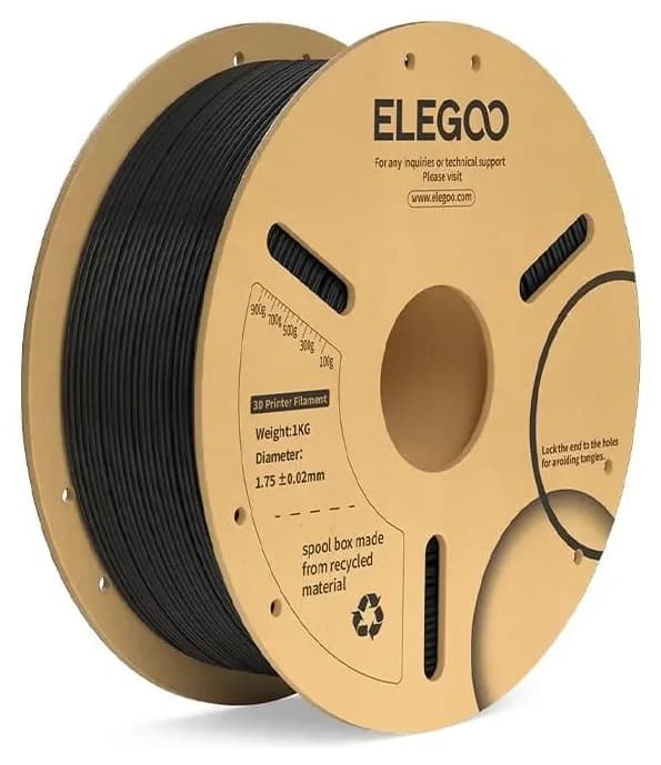 فیلامنت پرینتر سه بعدی ELEGOO PLA+ مشکی فیلامنت پرینتر سه بعدی ELEGOO PLA+ مشکی