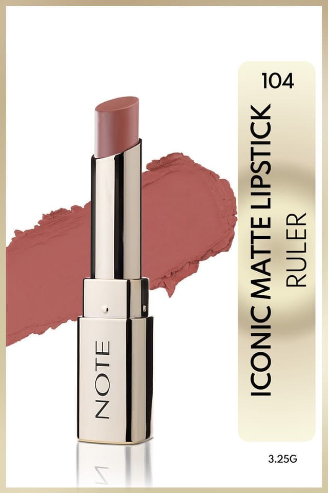 رژ لب Note Cosmetics مت ماندگار مدل Iconic 104 Ruler صورتی رژ لب Note Cosmetics مت ماندگار مدل Iconic 104 Ruler صورتی
