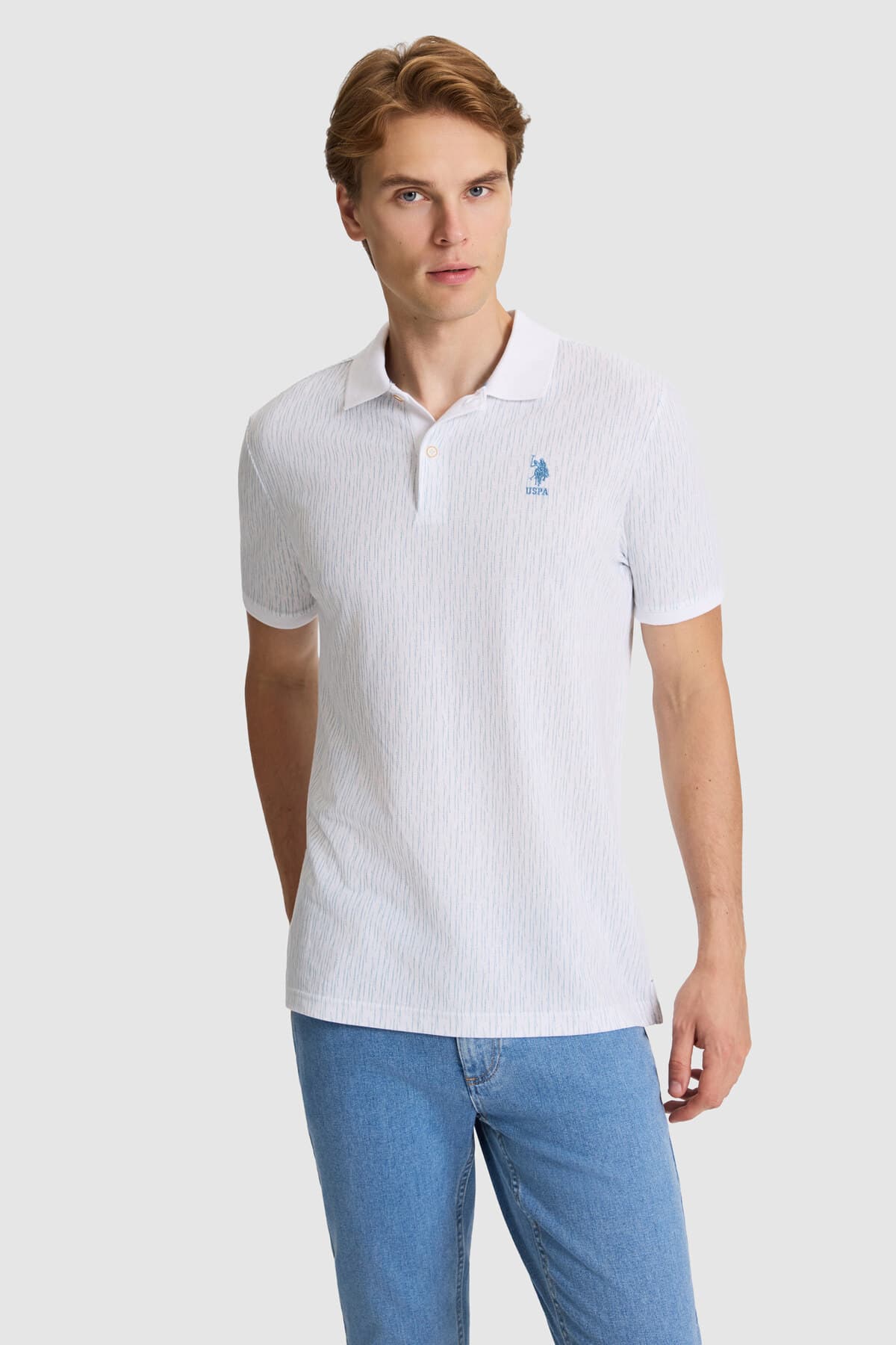 تیشرت مردانه U.S. Polo Assn. آبی فیت معمولی یقه پولو مدل 50327187-VR036 تیشرت مردانه U.S. Polo Assn. آبی فیت معمولی یقه پولو مدل 50327187-VR036