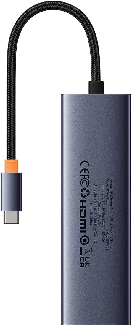 هاب 7 پورت Baseus مدل 7w1 UltraJoy 7 با ورودی USB-C هاب 7 پورت Baseus مدل 7w1 UltraJoy 7 با ورودی USB-C