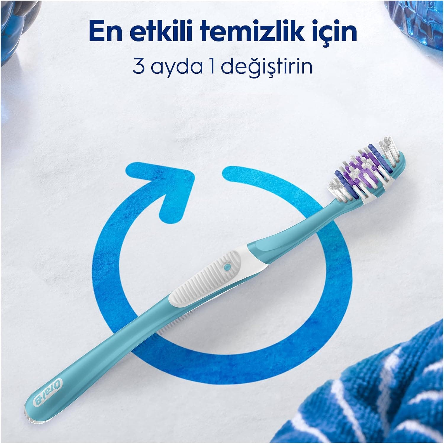 مسواک سفیدکننده Oral-B Pro-3DWhite با برس متوسط مسواک سفیدکننده Oral-B Pro-3DWhite با برس متوسط