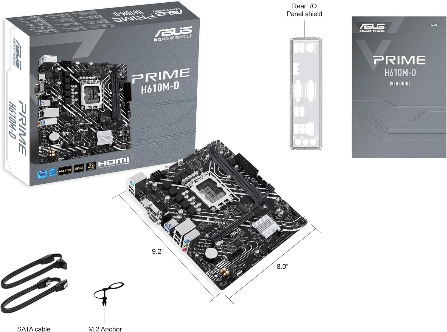 مادربورد ASUS سوکت Intel LGA1700 فرم فاکتور mATX مدل PRIME H610M-D مادربورد ASUS سوکت Intel LGA1700 فرم فاکتور mATX مدل PRIME H610M-D
