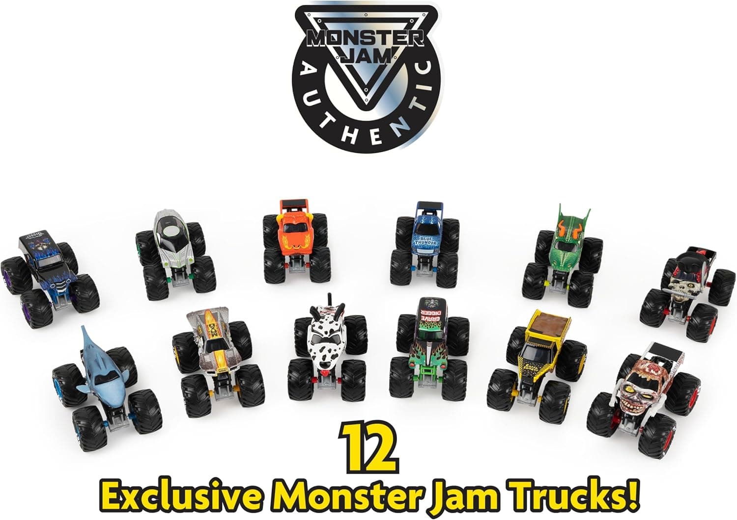 مجموعه ۱۲تایی کامیون هیولایی فلزی Monster Jam برای کودکان ۴ تا ۶ سال به بالا مجموعه ۱۲تایی کامیون هیولایی فلزی Monster Jam برای کودکان ۴ تا ۶ سال به بالا