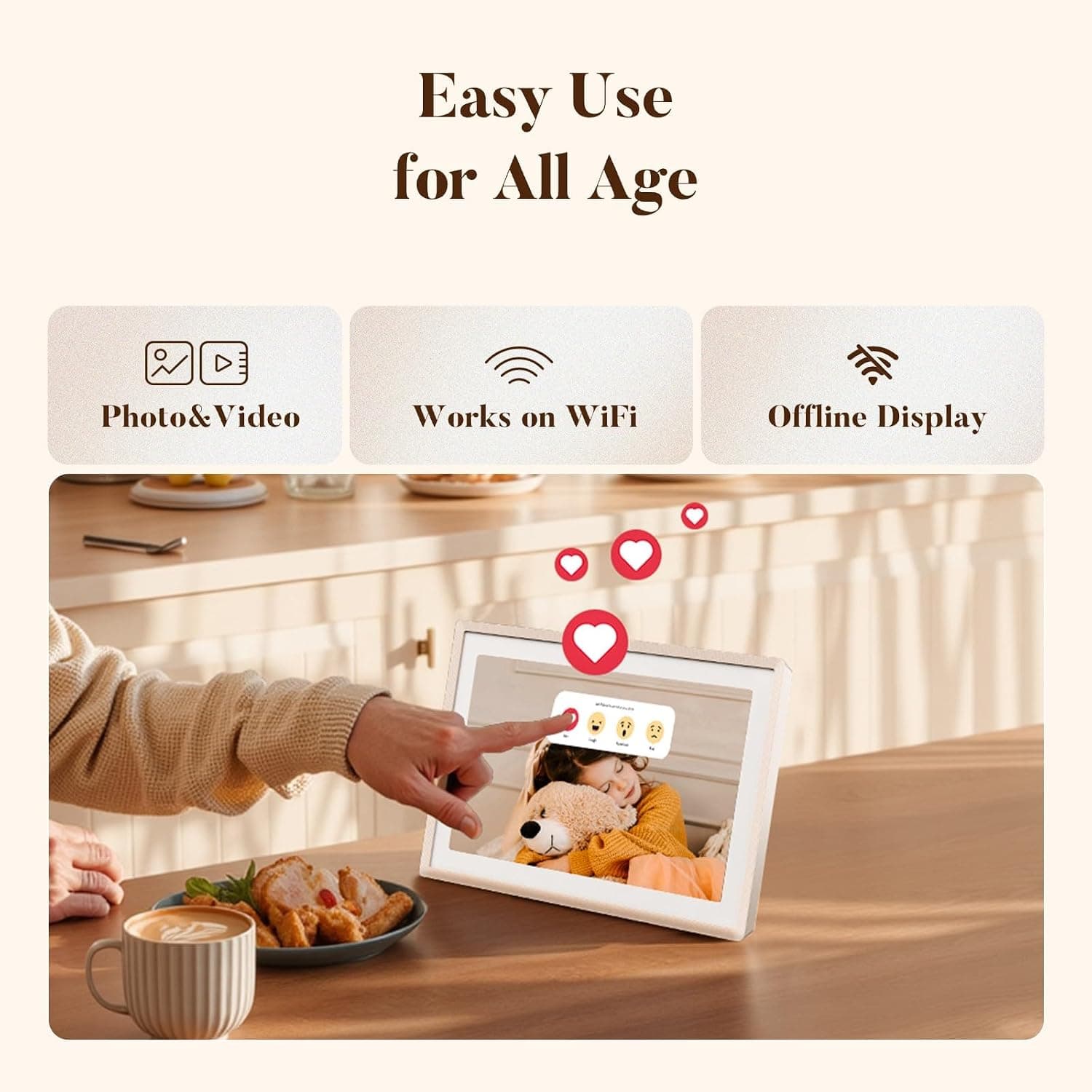 قاب عکس دیجیتال Pexar وایفای 11 اینچ 2K ضدبازتاب 32GB قاب عکس دیجیتال Pexar وایفای 11 اینچ 2K ضدبازتاب 32GB