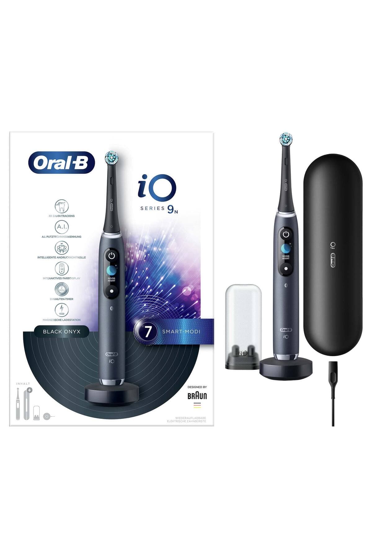 مسواک برقی شارژی Oral-B با 1 سری، شارژر مغناطیسی سریع و باتری بادوام مدل iO9 مسواک برقی شارژی Oral-B با 1 سری، شارژر مغناطیسی سریع و باتری بادوام مدل iO9