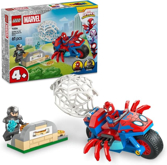 لگو 11206 مدل Marvel Spidey on his Motorcycle vs. Rhino لگو 11206 مدل Marvel Spidey on his Motorcycle vs. Rhino