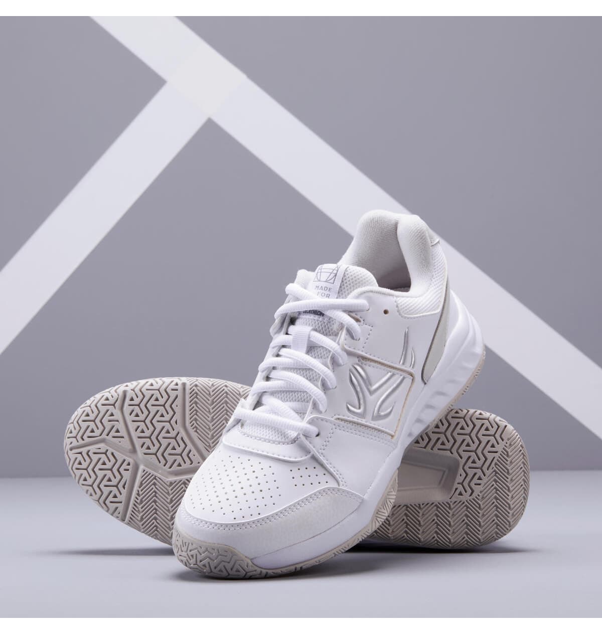 کفش تنیس زنانه Decathlon Artengo سفید مدل TS 160 کفش تنیس زنانه Decathlon Artengo سفید مدل TS 160