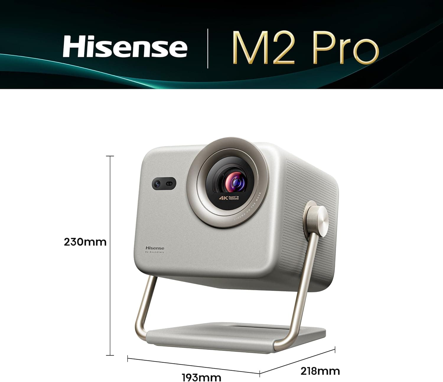 ویدئو پروژکتور هوشمند DLP لیزری Hisense مدل M2 PRO با رزولوشن 4K و HDR، 1300 Lumens، HSR 240Hz و Dolby Vision ویدئو پروژکتور هوشمند DLP لیزری Hisense مدل M2 PRO با رزولوشن 4K و HDR، 1300 Lumens، HSR 240Hz و Dolby Vision