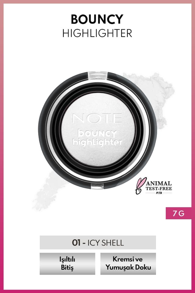 هایلایتر کرمی Note Cosmetics مدل 01 Icy Shell هایلایتر کرمی Note Cosmetics مدل 01 Icy Shell