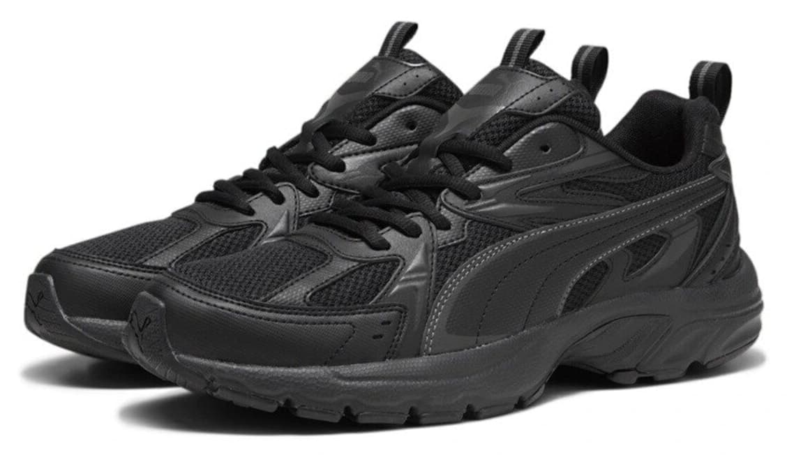 کفش ورزشی مردانه Puma Milenio Tech مشکی خاکستری تیره کفش ورزشی مردانه Puma Milenio Tech مشکی خاکستری تیره