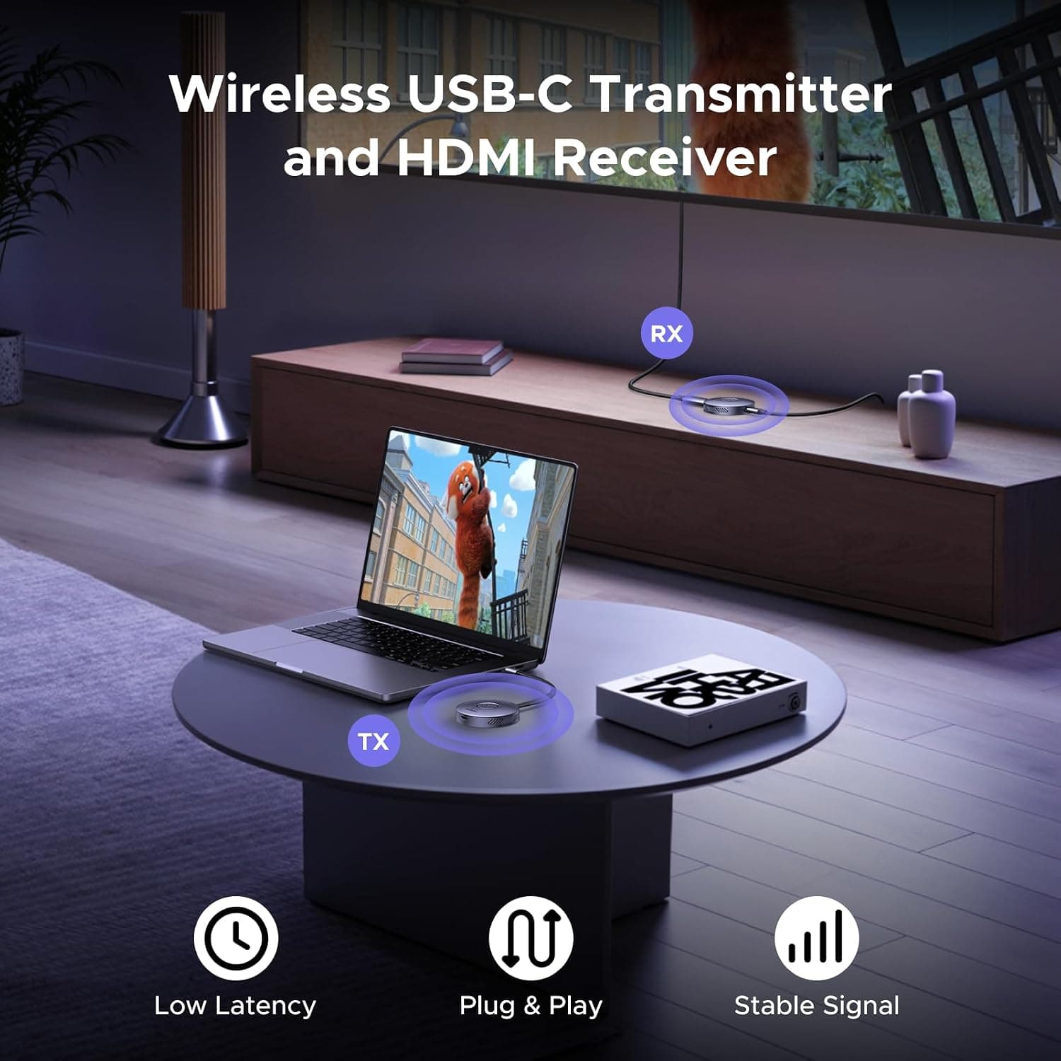 دانگل انتقال تصویر بیسیم UGREEN سازگار با iPhone و Android با پشتیبانی از 5G دانگل انتقال تصویر بیسیم UGREEN سازگار با iPhone و Android با پشتیبانی از 5G