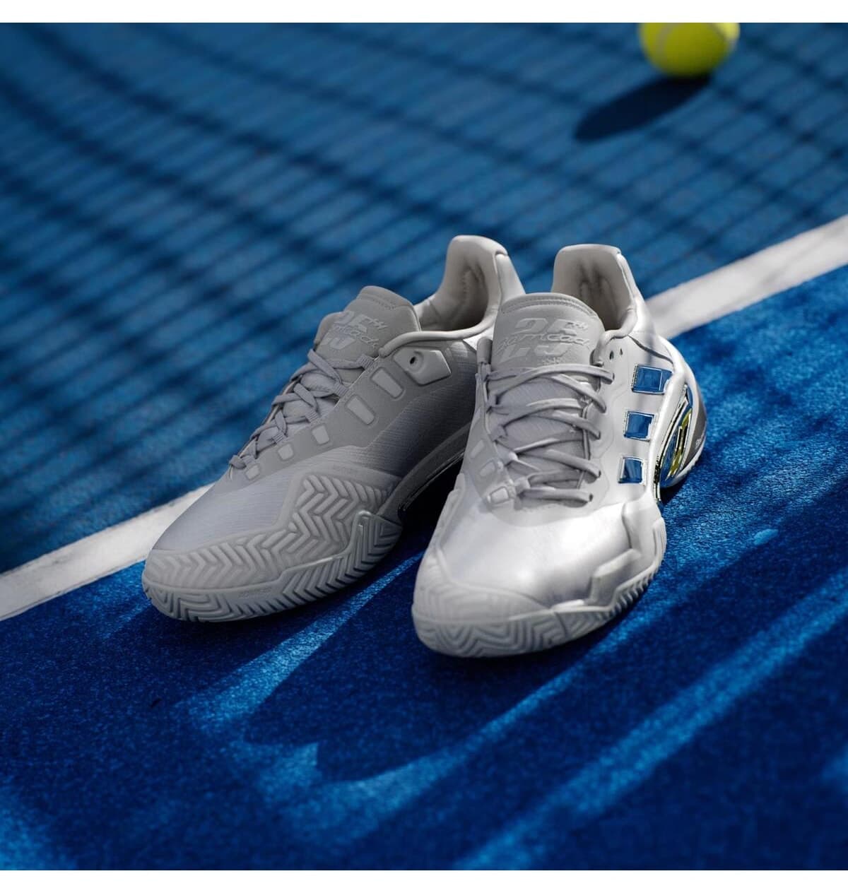 کفش تنیس مردانه adidas نسخه نقرهای مدل Barricade 13 کفش تنیس مردانه adidas نسخه نقرهای مدل Barricade 13