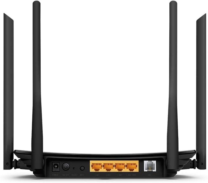 مودم روتر بیسیم دو بانده VDSL/ADSL فیبرنوری TP-Link Archer VR300 AC1200 Mbps با 4 پورت Ethernet و 4 آنتن خارجی مودم روتر بیسیم دو بانده VDSL/ADSL فیبرنوری TP-Link Archer VR300 AC1200 Mbps با 4 پورت Ethernet و 4 آنتن خارجی