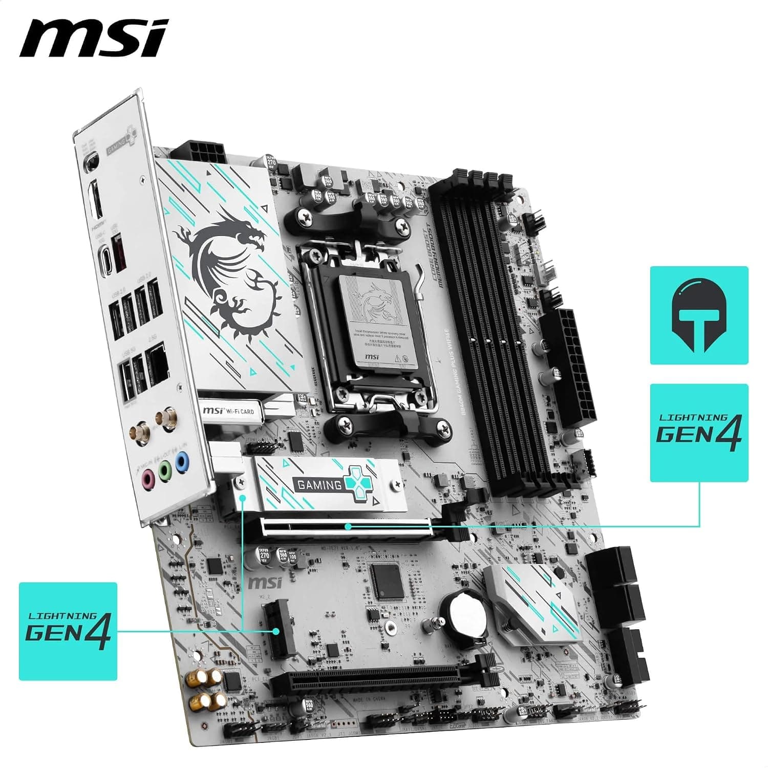 مادربرد MSI سوکت AM5 DDR5 mATX مدل PRO B840M GAMING PLUS WIFI6E مادربرد MSI سوکت AM5 DDR5 mATX مدل PRO B840M GAMING PLUS WIFI6E