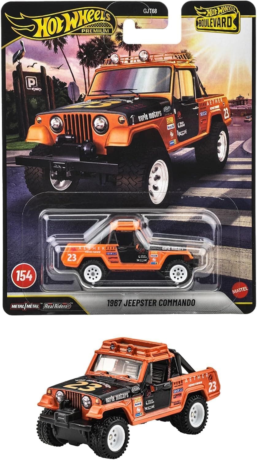 ماشین اسباب بازی Hot Wheels Boulevard 1967 Jeepster Commando کلاسیک کلکسیونی مقیاس 1:64 ماشین اسباب بازی Hot Wheels Boulevard 1967 Jeepster Commando کلاسیک کلکسیونی مقیاس 1:64