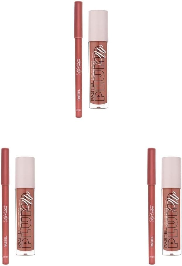 پک 3 عددی برق لب حجمدهنده و خط لب Pastel سری Profashion مدل 205 و 53 پک 3 عددی برق لب حجمدهنده و خط لب Pastel سری Profashion مدل 205 و 53