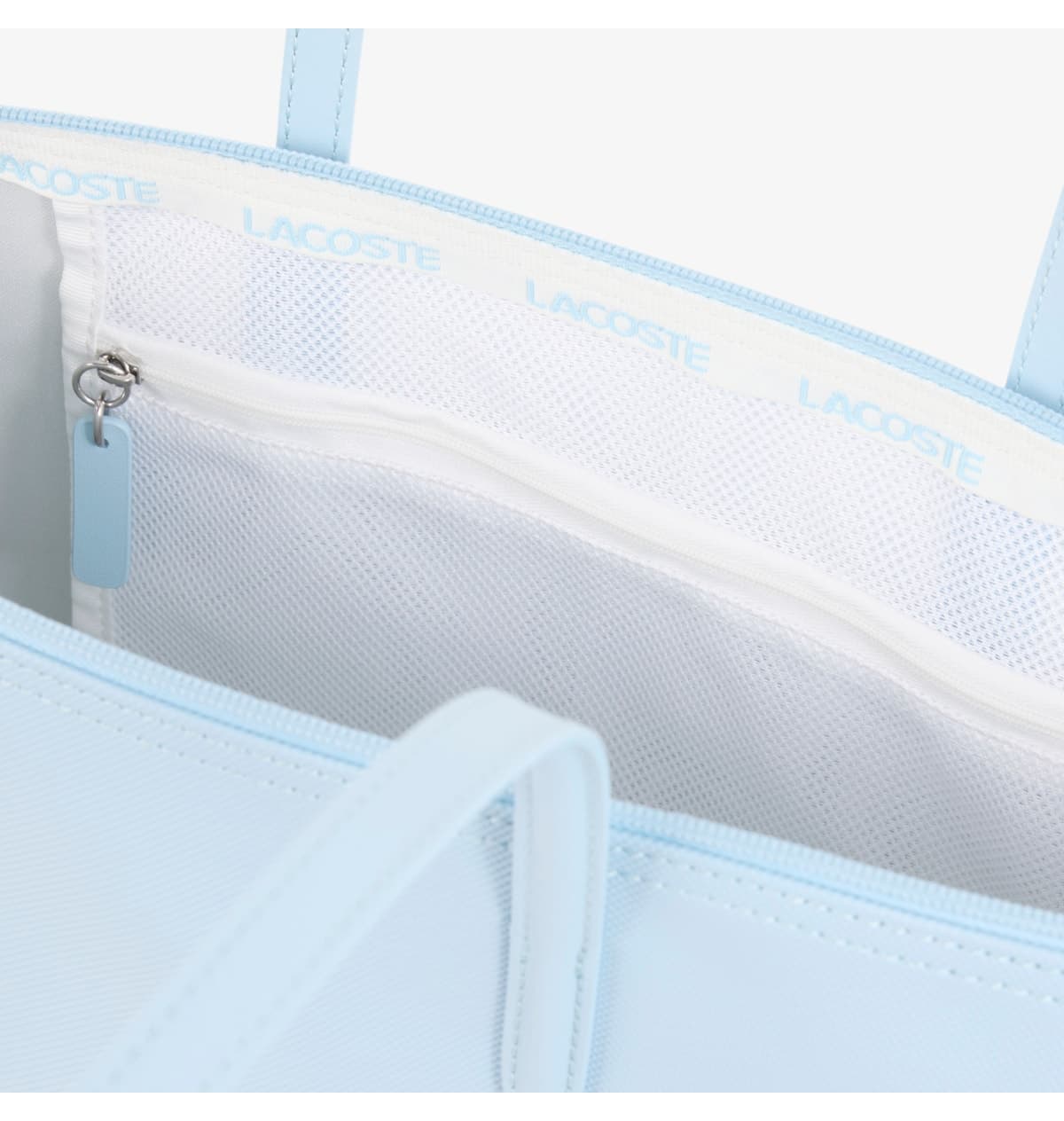 کیف دوشی زنانه Lacoste L.12.12 بزرگ آبی روشن کیف دوشی زنانه Lacoste L.12.12 بزرگ آبی روشن