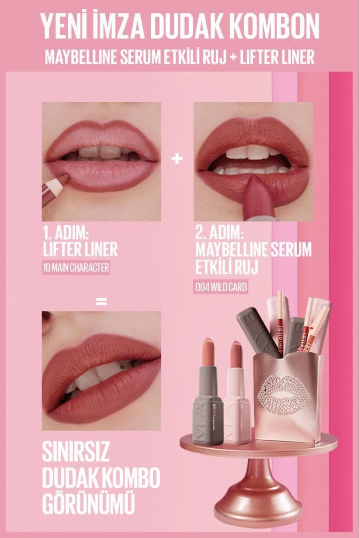 رژ لب Maybelline New York هیالورونیکاسید و روغن مغذی مدل 004 Wild Card رژ لب Maybelline New York هیالورونیکاسید و روغن مغذی مدل 004 Wild Card