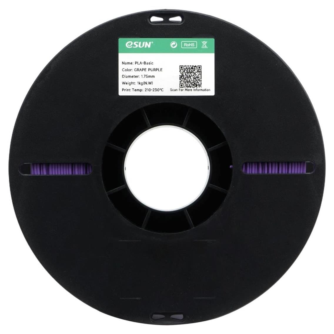 فیلامنت پرینتر سه بعدی eSun Basic Pla بنفش انگوری 1.75mm 1Kg فیلامنت پرینتر سه بعدی eSun Basic Pla بنفش انگوری 1.75mm 1Kg