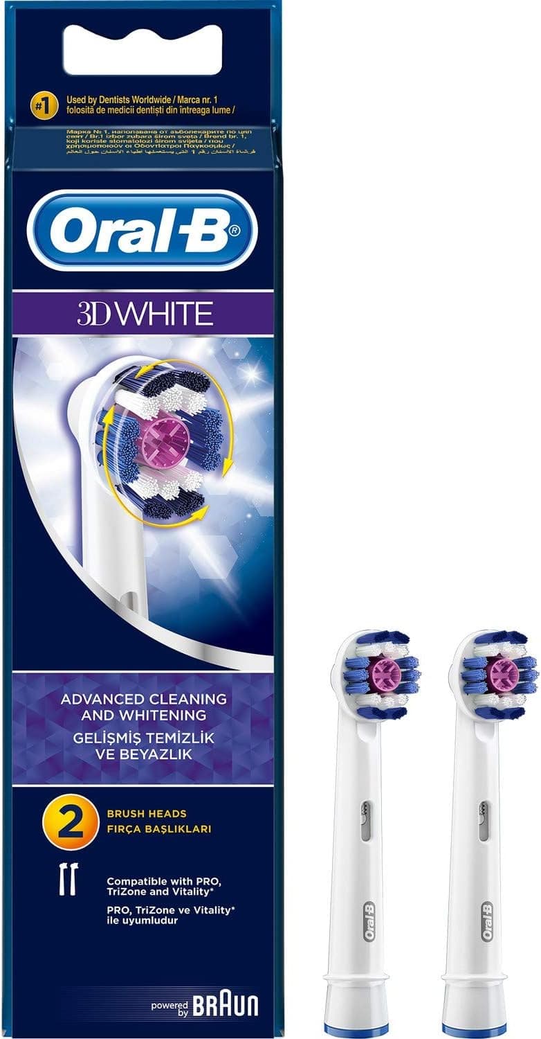 سری یدک مسواک Oral-B 3D White بسته 2 عددی سری یدک مسواک Oral-B 3D White بسته 2 عددی