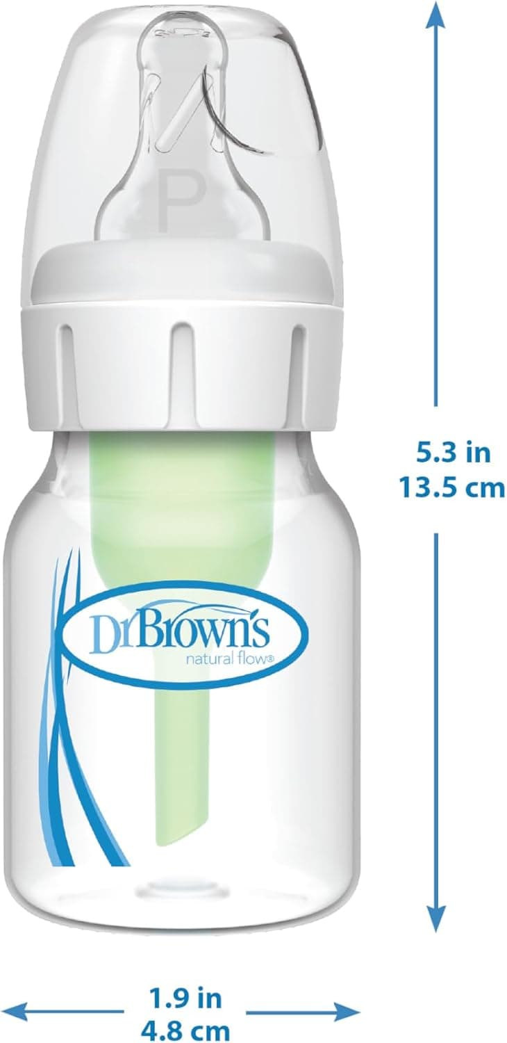 شیشه شیر ضد نفخ Dr. Brown's Options+ Narrow بسته 4 عددی Preemie 60ml شیشه شیر ضد نفخ Dr. Brown's Options+ Narrow بسته 4 عددی Preemie 60ml