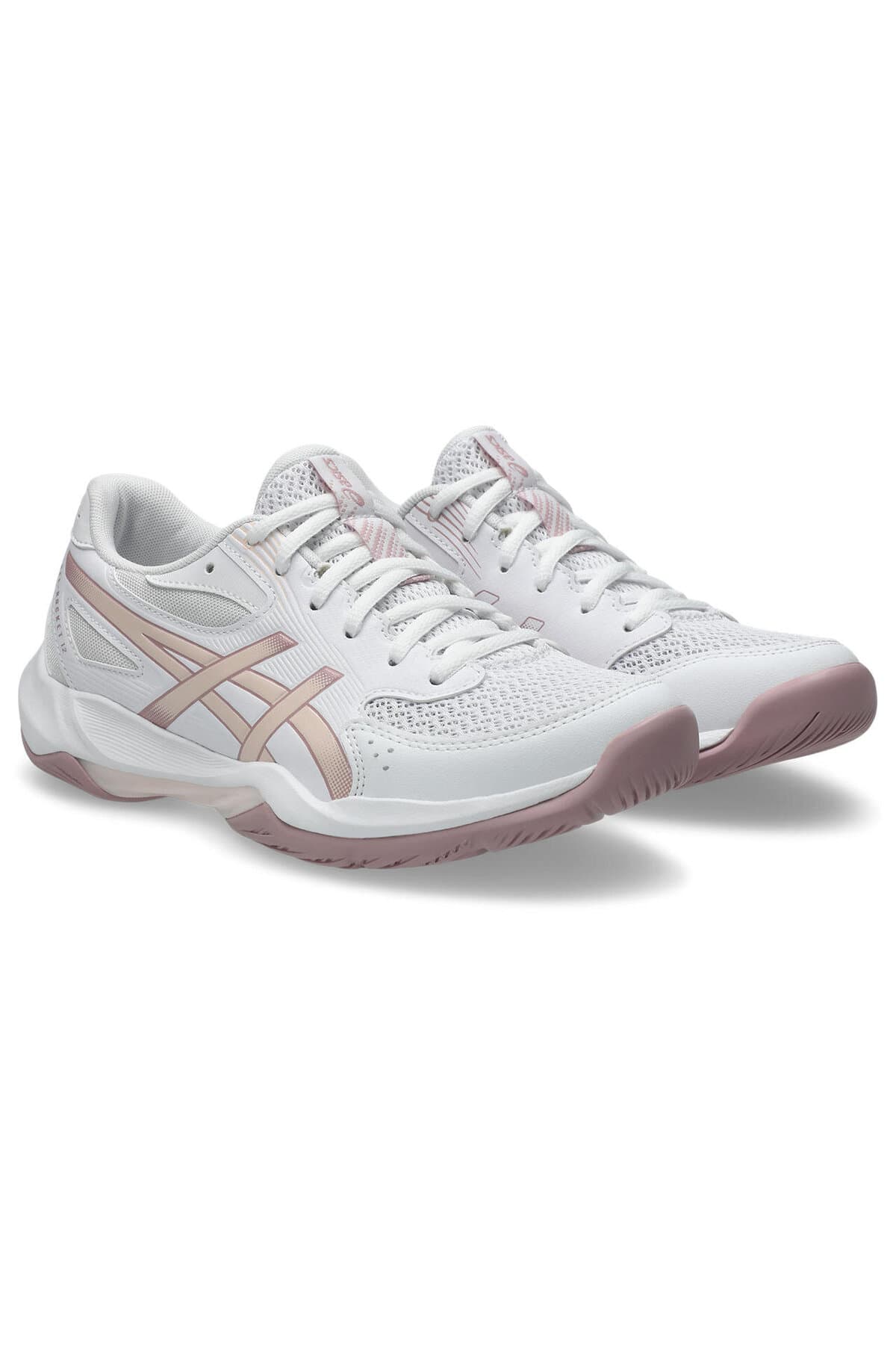 کفش والیبال زنانه Asics کرم/نقرهای خالص GEL-ROCKET 12 مدل 1072A119-103 کفش والیبال زنانه Asics کرم/نقرهای خالص GEL-ROCKET 12 مدل 1072A119-103