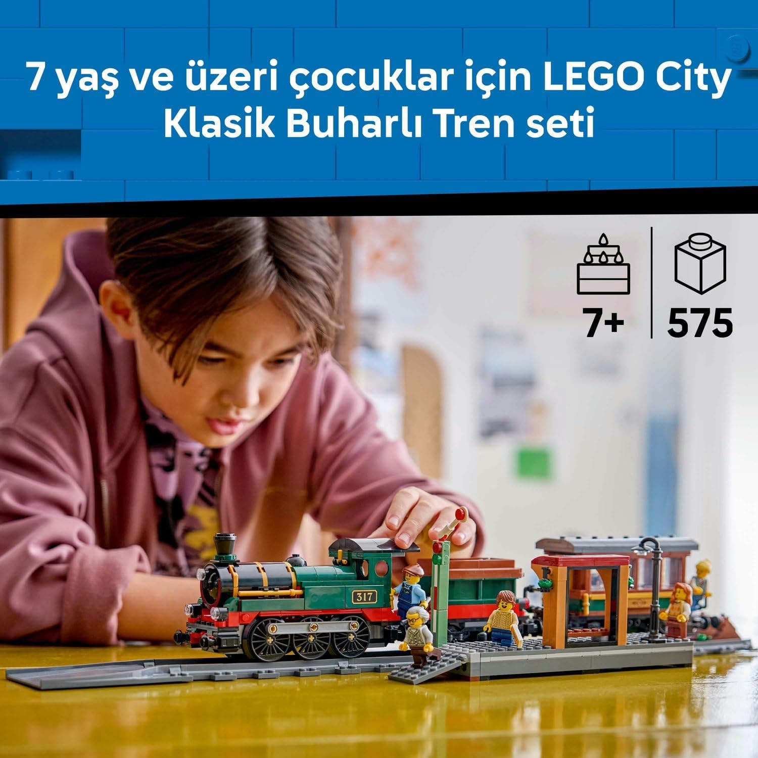لگو City قطار بخاری کلاسیک مدل 60511 لگو City قطار بخاری کلاسیک مدل 60511