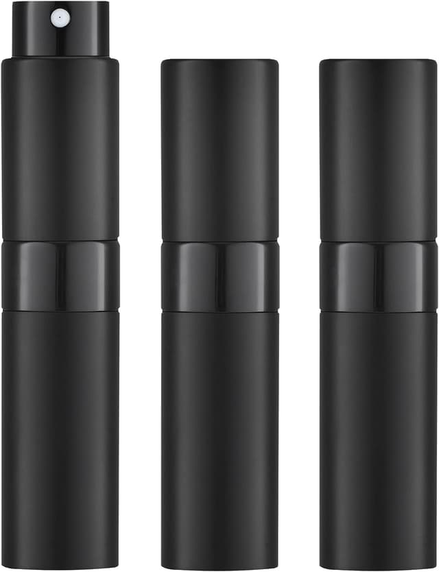 بطری اسپری عطر سفری LISAPACK سهتایی مشکی 8ML بطری اسپری عطر سفری LISAPACK سهتایی مشکی 8ML