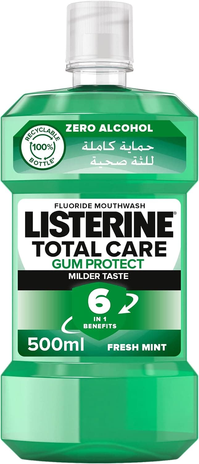 دهانشویه Listerine Total Care Gum Protect با طعم نعناع تازه 250ml دهانشویه Listerine Total Care Gum Protect با طعم نعناع تازه 250ml