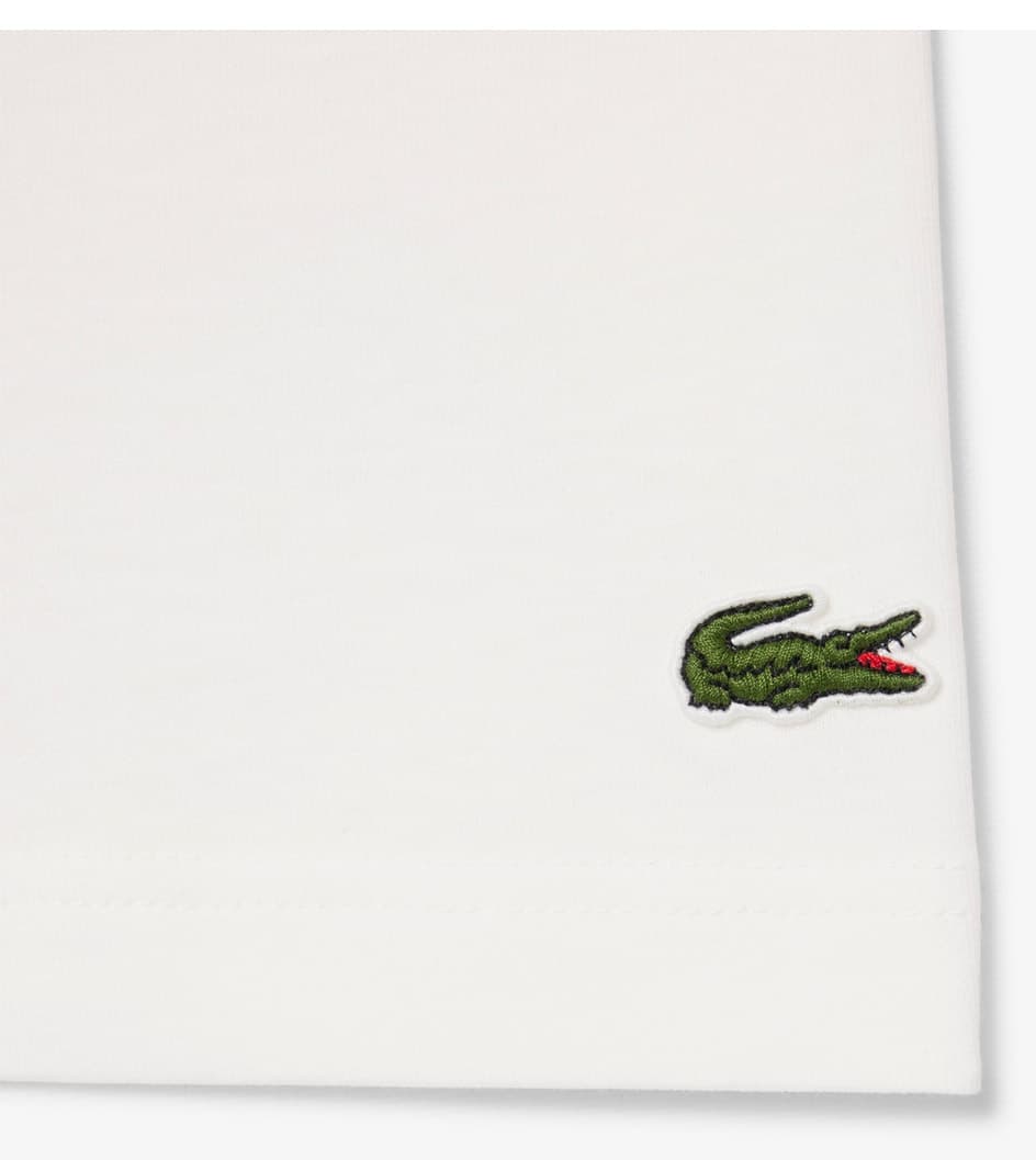 تیشرت مردانه Lacoste فیت ریلکس چاپدار سفید Roland-Garros تیشرت مردانه Lacoste فیت ریلکس چاپدار سفید Roland-Garros